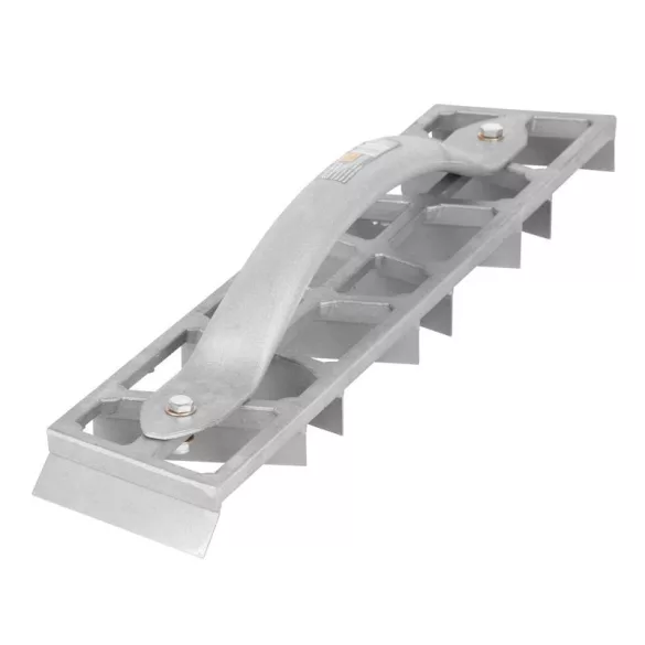 Kaparó, Strend Pro PT-209, szürke, 45 x 9 x 3 cm, rácsos, acél, mész-cement vakolat eltávolításához, pórusbetonhoz, polisztirolhoz