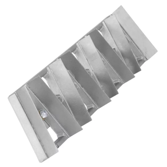 Kaparó, Strend Pro PT-209, szürke, 45 x 9 x 3 cm, rácsos, acél, mész-cement vakolat eltávolításához, pórusbetonhoz, polisztirolhoz