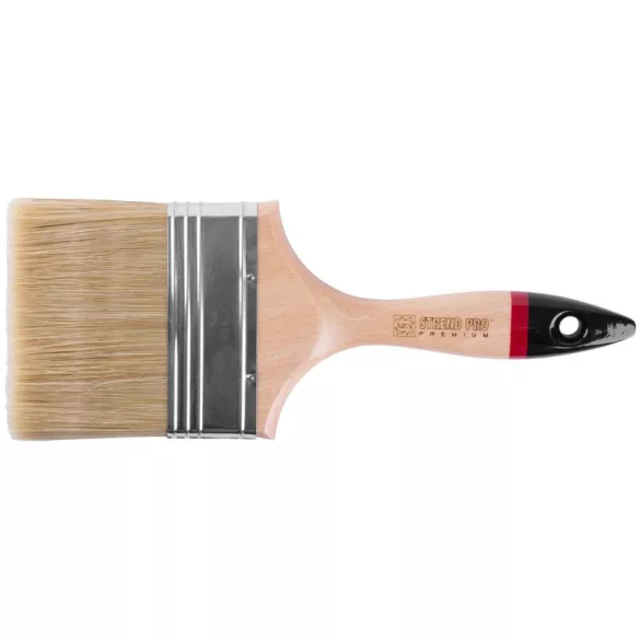 Laposecset, Strend Pro Premium Master, 101,6 mm, fa nyél, TOP 90 sörtekeverék, rozsdamentes acél foglalat, felakasztható