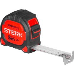   Mérőszalag, Strend Pro Premium Sterk RZ5027, fekete/piros, 5 m/27 mm, műanyag tok