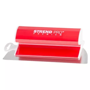 Vakolatsimító, Strend Pro Premium, piros, 25 cm, rozsdamentes acél penge, gletthez és gipszvakolathoz