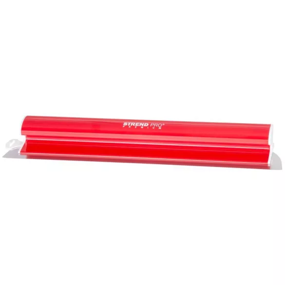 Vakolatsimító, Strend Pro Premium, piros, 60 cm, rozsdamentes acél penge, kétkezes használat, gletthez és gipszvakolathoz