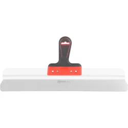   Fali spatula, Strend Pro Premium, fekete/piros fogantyú, 50 cm, rozsdamentes acél lap, gumi markolat, lekerekített élek