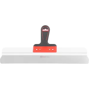 Fali spatula, Strend Pro Premium, fekete/piros fogantyú, 50 cm, rozsdamentes acél lap, gumi markolat, lekerekített élek