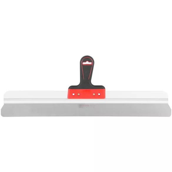 Fali spatula, Strend Pro Premium, fekete/piros fogantyú, 60 cm, rozsdamentes acél lap, gumi markolat, lekerekített élek