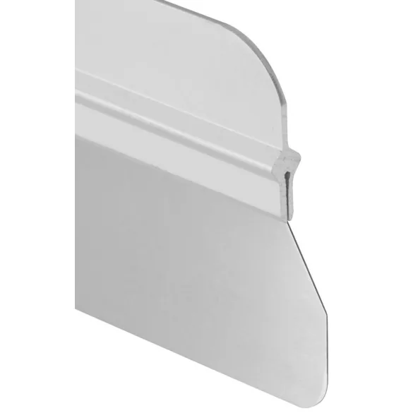 Fali spatula, Strend Pro Premium, fekete/piros fogantyú, 60 cm, rozsdamentes acél lap, gumi markolat, lekerekített élek