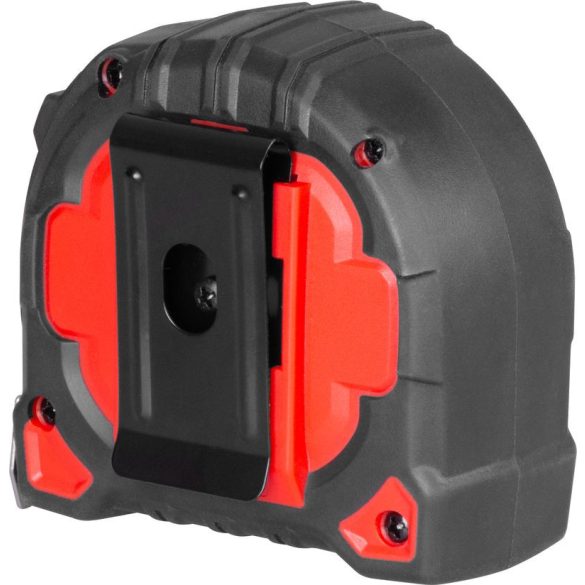 Mérőszalag, Strend Pro Premium Sterk RZ8027, fekete/piros, 8 m/27 mm, műanyag tok