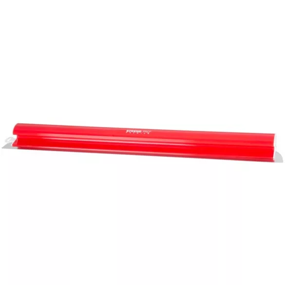 Vakolatsimító készlet, Strend Pro Premium, piros, 25–100 cm, rozsdamentes acél penge, simítótartóval, teleszkópos rúddal, hordtáskában, gletthez és gipszvakolathoz