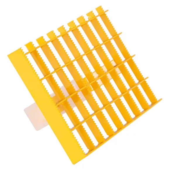 Kaparó, Strend Pro PT-254, sárga, 29 x 15 x 2,2 cm, rácsos, acél, mész-cement vakolat eltávolításához, pórusbetonhoz, polisztirolhoz