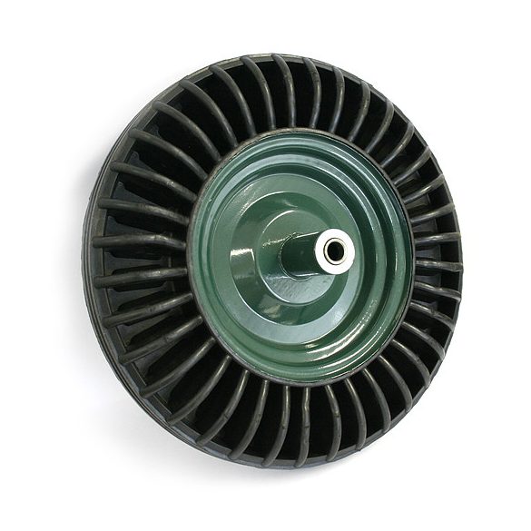 Talicskakerék, Strend Pro Garden Bantam, fekete, 39 cm átmérő, 8 cm szélesség, tengelyfurat: 16 mm