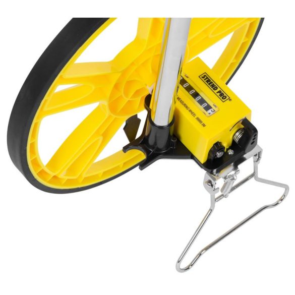 Mérőkerék, Strend Pro DMW601, sárga, 318 mm kerékátmérő, ±0,5% pontosság, 0–99 999,9 m mérési tartomány, IP20, elemes