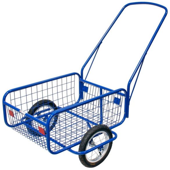 Kétkerekű kocsi, Massag Favorit MSG, kék, 447 x 64,7 x 27,2 cm, 120 kg teherbírás, kézi, felfújható 29 cm átmérőjű kerék, kompakt, könnyen kezelhető