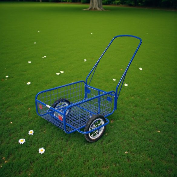 Kétkerekű kocsi, Massag Favorit MSG, kék, 447 x 64,7 x 27,2 cm, 120 kg teherbírás, kézi, felfújható 29 cm átmérőjű kerék, kompakt, könnyen kezelhető