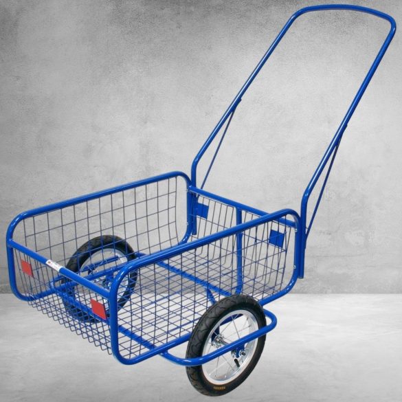 Kétkerekű kocsi, Massag Favorit MSG, kék, 447 x 64,7 x 27,2 cm, 120 kg teherbírás, kézi, felfújható 29 cm átmérőjű kerék, kompakt, könnyen kezelhető