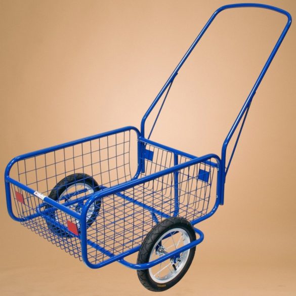 Kétkerekű kocsi, Massag Favorit MSG, kék, 447 x 64,7 x 27,2 cm, 120 kg teherbírás, kézi, felfújható 29 cm átmérőjű kerék, kompakt, könnyen kezelhető