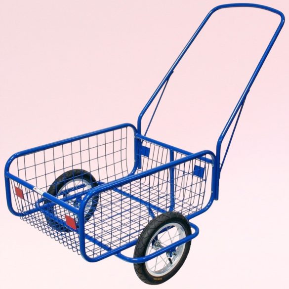 Kétkerekű kocsi, Massag Favorit MSG, kék, 447 x 64,7 x 27,2 cm, 120 kg teherbírás, kézi, felfújható 29 cm átmérőjű kerék, kompakt, könnyen kezelhető