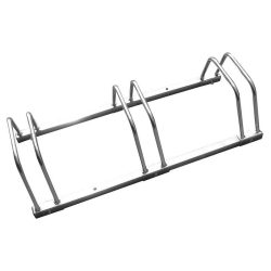   Kerékpártároló, Strend Pro TT003001, 72 × 27 × 32 cm, 3 állás, max. 5,5 cm kerékszélesség, állványok közti távolság 25 cm