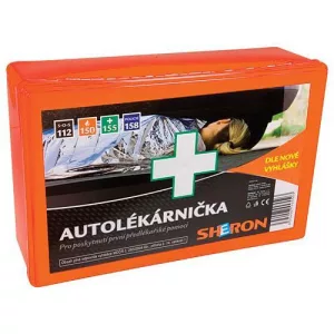 Autós elsősegély doboz, Sheron, műanyag doboz, szlovák előírás szerinti