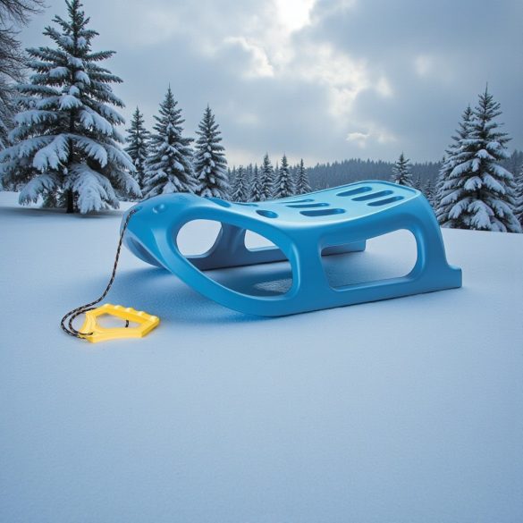 Szánkó, Prosperplast Kis Fóka, 86 × 46 cm, műanyag, ergonomikus kialakítású, tartós, gyermekeknek, biztonságos