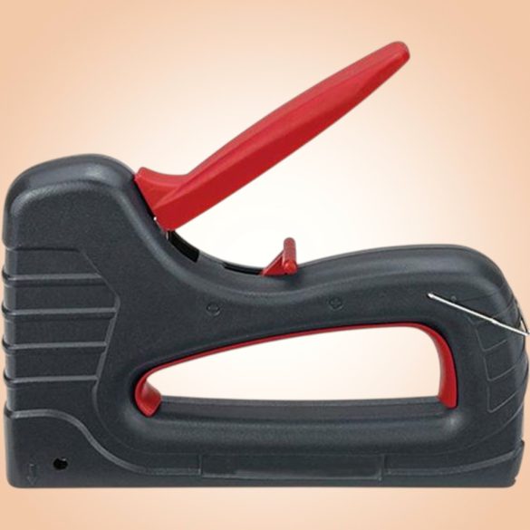 Kézi tűzőgép, Strend Pro Premium SG875, fekete, 6–16 mm kapocshossz, műanyag burkolat, kárpitos