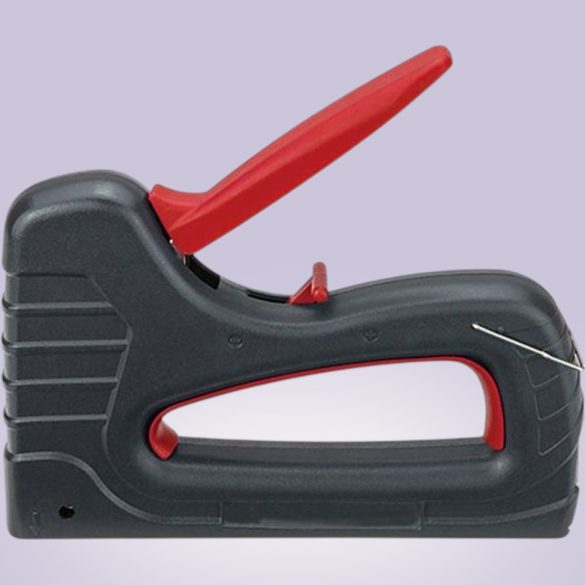 Kézi tűzőgép, Strend Pro Premium SG875, fekete, 6–16 mm kapocshossz, műanyag burkolat, kárpitos