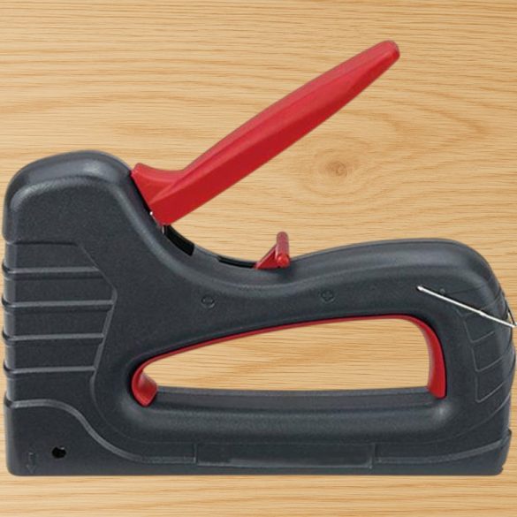 Kézi tűzőgép, Strend Pro Premium SG875, fekete, 6–16 mm kapocshossz, műanyag burkolat, kárpitos