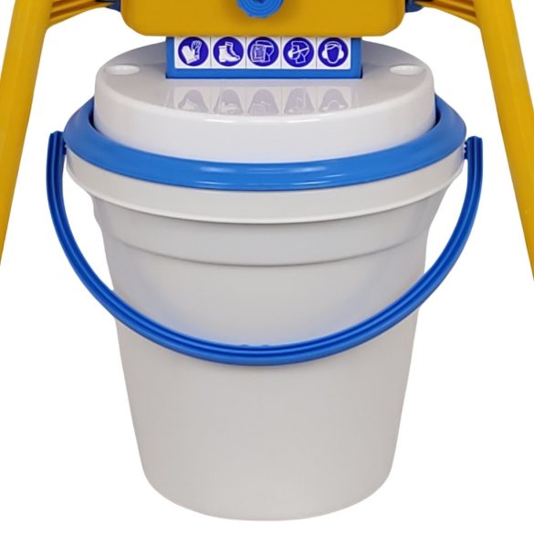 Gabonadaráló, Novital Golia 4V, kék, 750 W, granulátum-méret: 2,5–4–6–8 mm, tálca: 44 x 48 cm, konténer: 43 x 35 cm, méret: 98 x 67 cm