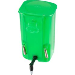   Nyúl itató, Novital Derby + Dr. Top 90°, zöld, 1 l, 90°-os dőlésű, gyógyszeradagoláshoz is használható