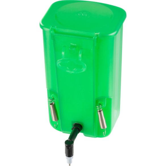 Nyúl itató, Novital Derby + Dr. Top 90°, zöld, 1 l, 90°-os dőlésű, gyógyszeradagoláshoz is használható