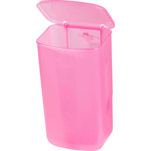 Nyúl itató, Novital Derby + Dr. Top 45°, rózsaszín, 1 l, 45°-os dőlésű, gyógyszeradagoláshoz is használható