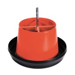   Baromfi etető, Novital 0445AF, piros, 15 l, 39 × 31 cm, műanyag, állítható