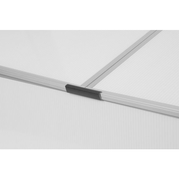 Melegágy, Strend Pro Garden Greenhouse HF0942-A, 100 x 100 x 40 cm, 4 mm polikarbonát, alumínium keret, UV-védelemmel, kétoldalról nyitható tető