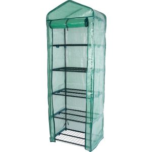 Melegágy, Strend Pro Garden Greenhouse X085, 69 x 49 x 200 cm, UV-álló PE fólia, porszórt fém váz, 5 polcos