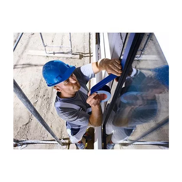Maszkolószalag, Tesa Pro Plastering, kék, 3,8 cm x 25 m, homlokzati, vakolat-színelválasztó, UV-álló 2 hétig, érzékeny felületekhez