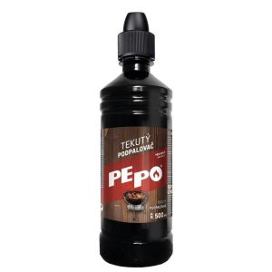 Gyújtó PE-PO® folyékony, 500 ml, gyújtó grillekhez, tűzhelyekhez, kandallókhoz, sütőkhöz