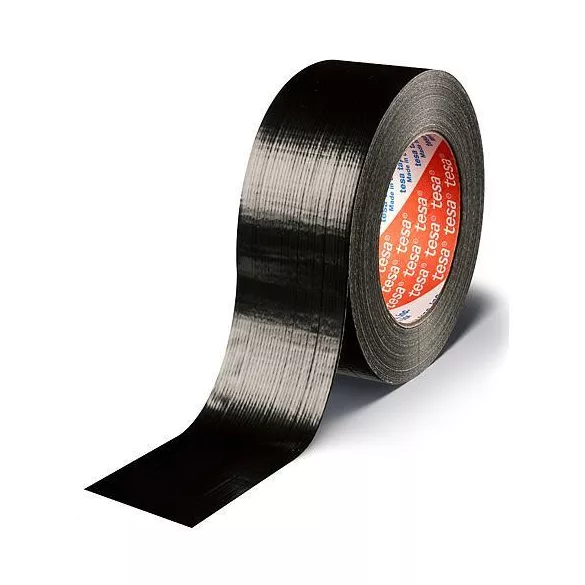 Ragasztószalag, Tesa Pro Duct Tape, szürke, 5 cm x 50 m, polietilén bevonatú, vízálló, könnyen letekerhető, erős