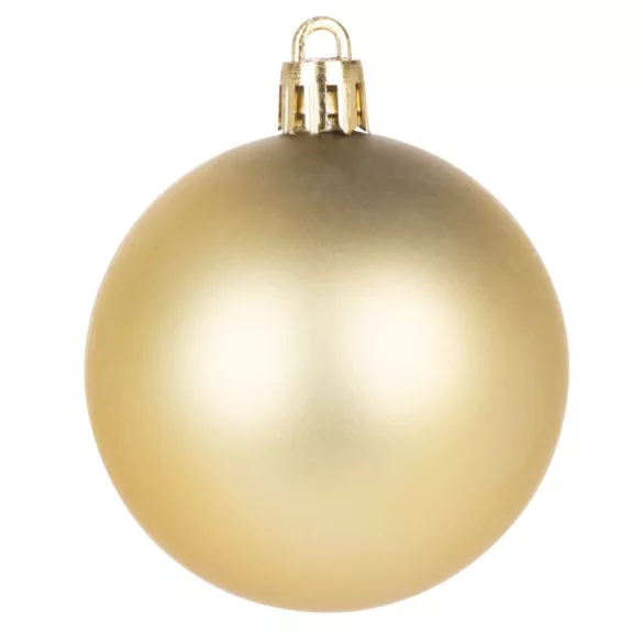 MagicHome karácsonyi gömbök, 30 db, arany, mix, karácsonyfára, 6 cm