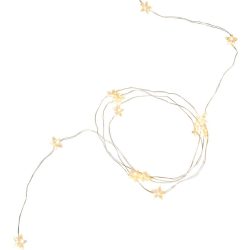   LED fényfüzér, MagicHome Vianoce Twisted Stars 180S, 200 cm x 9 szál, 180 db LED, melegfehér, IP44 kültéri, egyszerű világítás