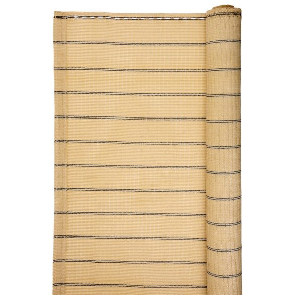 Árnyékoló háló medence fölé, kerítésre, Strend Pro Garden, 1 x 10 m, bézs, UV-álló, időjárásálló, 85% árnyékolás, 185 g/m2
