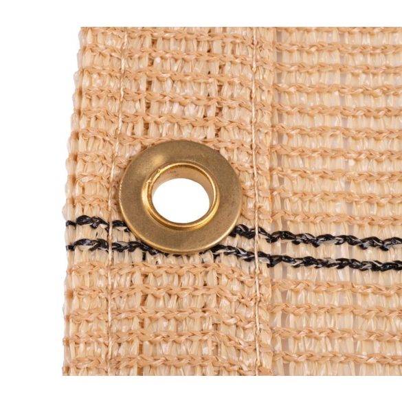 Árnyékoló háló medence fölé, kerítésre, Strend Pro Garden, 1,8 x 10 m, 185 g/m2, bézs, UV- és időjárásálló, 85% árnyékolás, nem foszlik vágáskor