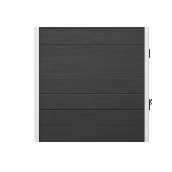 Kerti ház, Keter Essential 6 x 4, 112 × 184 × 195 cm, sötétszürke, időjárásálló műanyag falpanel, egyszárnyú ajtó, panelhatású dizájn