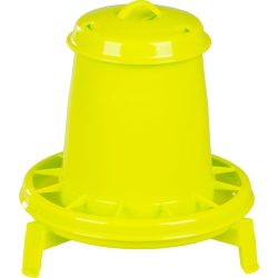   Baromfi etető, Novital 2202AF, sárga, 2,5 l, műanyag, lábakkal, könnyen tisztítható talppal, talaj feletti elhelyezéshez