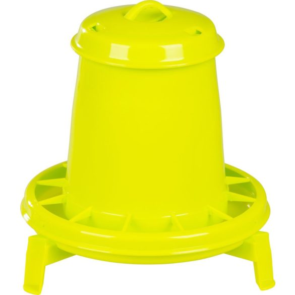Baromfi etető, Novital 2202AF, sárga, 2,5 l, műanyag, lábakkal, könnyen tisztítható talppal, talaj feletti elhelyezéshez