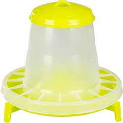   Baromfi etető, Novital 2203AF, sárga, 5,25 l, műanyag, lábakkal, könnyen tisztítható talppal, talaj feletti elhelyezéshez