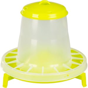 Baromfi etető, Novital 2203AF, sárga, 5,25 l, műanyag, lábakkal, könnyen tisztítható talppal, talaj feletti elhelyezéshez