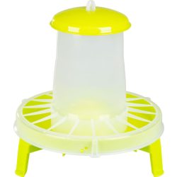   Baromfi etető, Novital 2198AF, sárga, 10,5 l, műanyag, lábakkal, könnyen tisztítható talppal, talaj feletti elhelyezéshez