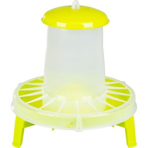 Baromfi etető, Novital 2198AF, sárga, 10,5 l, műanyag, lábakkal, könnyen tisztítható talppal, talaj feletti elhelyezéshez