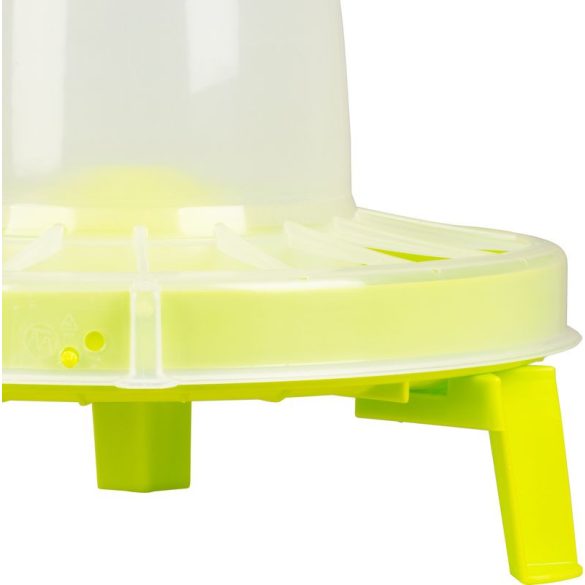 Baromfi etető, Novital 2198AF, sárga, 10,5 l, műanyag, lábakkal, könnyen tisztítható talppal, talaj feletti elhelyezéshez