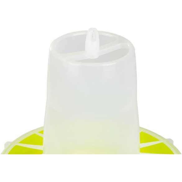 Baromfi etető, Novital 2198AF, sárga, 10,5 l, műanyag, lábakkal, könnyen tisztítható talppal, talaj feletti elhelyezéshez