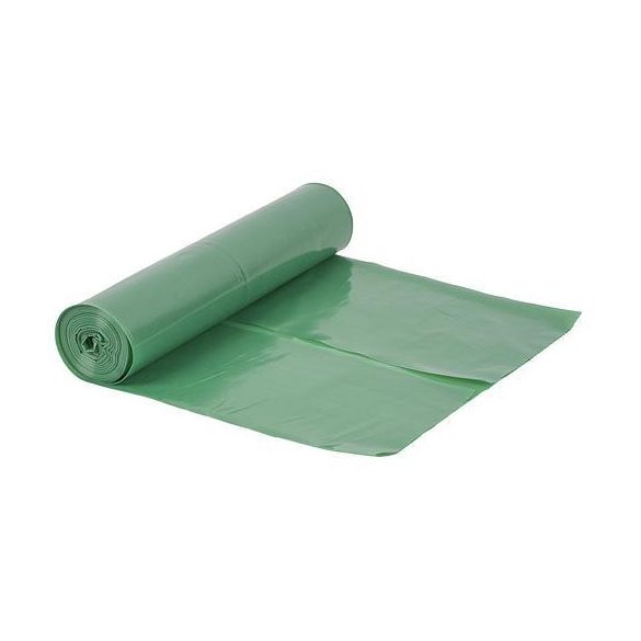 Szemeteszsák, MagicHome, ROLO, 120 l, 70 x 110 cm, 15 db, zöld, újrahasznosítható, rendkívül erős, műanyag